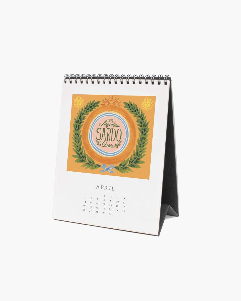 Desk Calendar 2026 - Cheese