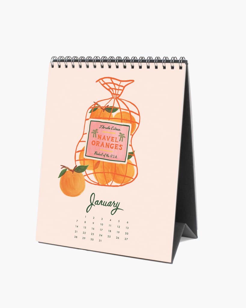 Desk Calendar 2024 - Fruit Stand