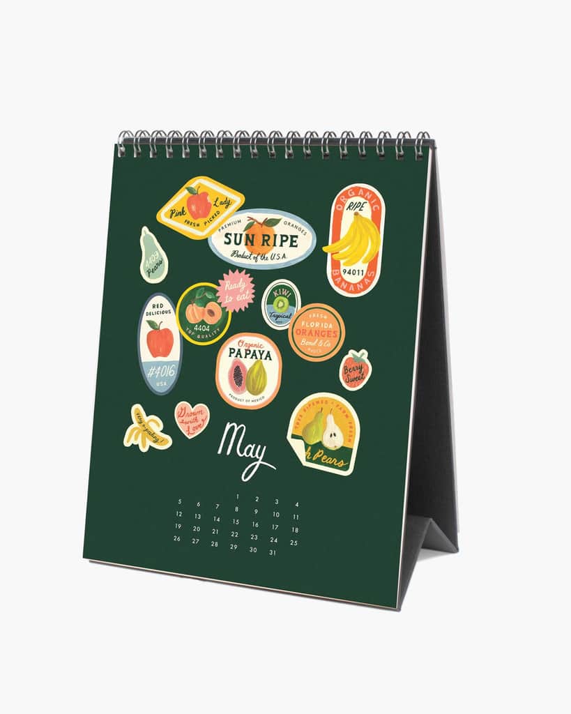 Desk Calendar 2024 - Fruit Stand