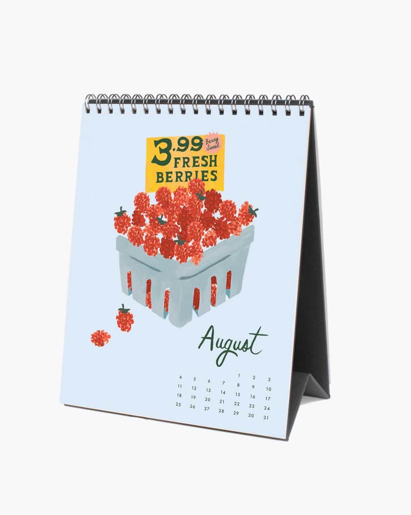 Desk Calendar 2024 - Fruit Stand