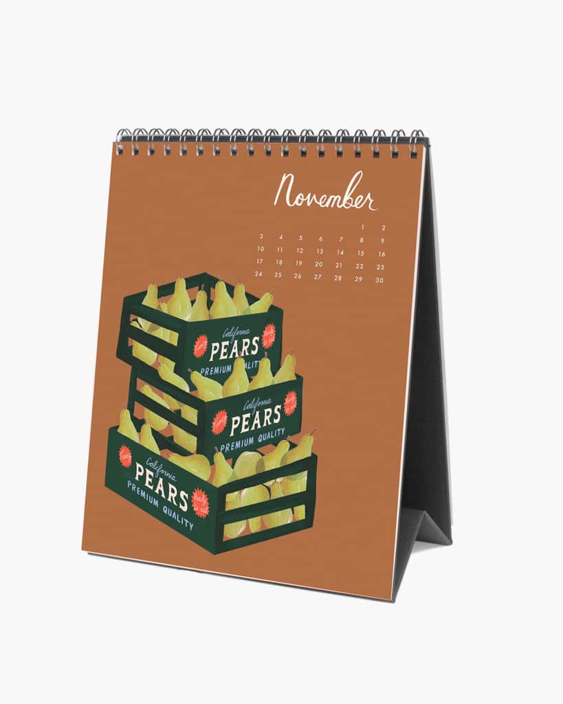 Desk Calendar 2024 - Fruit Stand