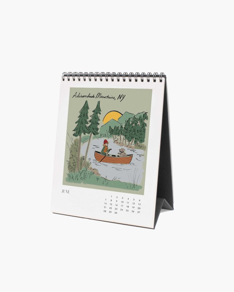 Desk Calendar 2026 - Travel Sketchbook