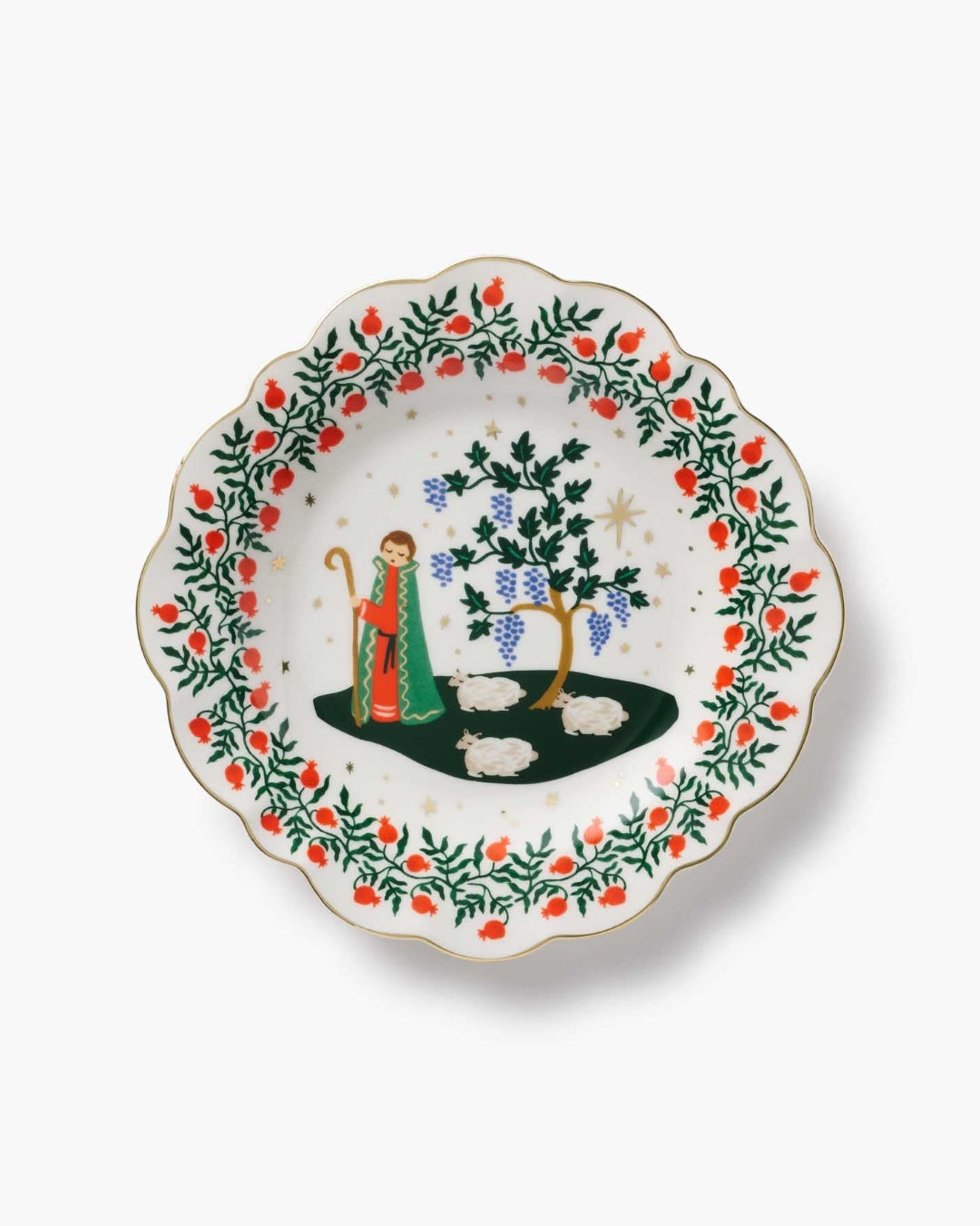 Porcelain Dessert Plate Set - Nativity