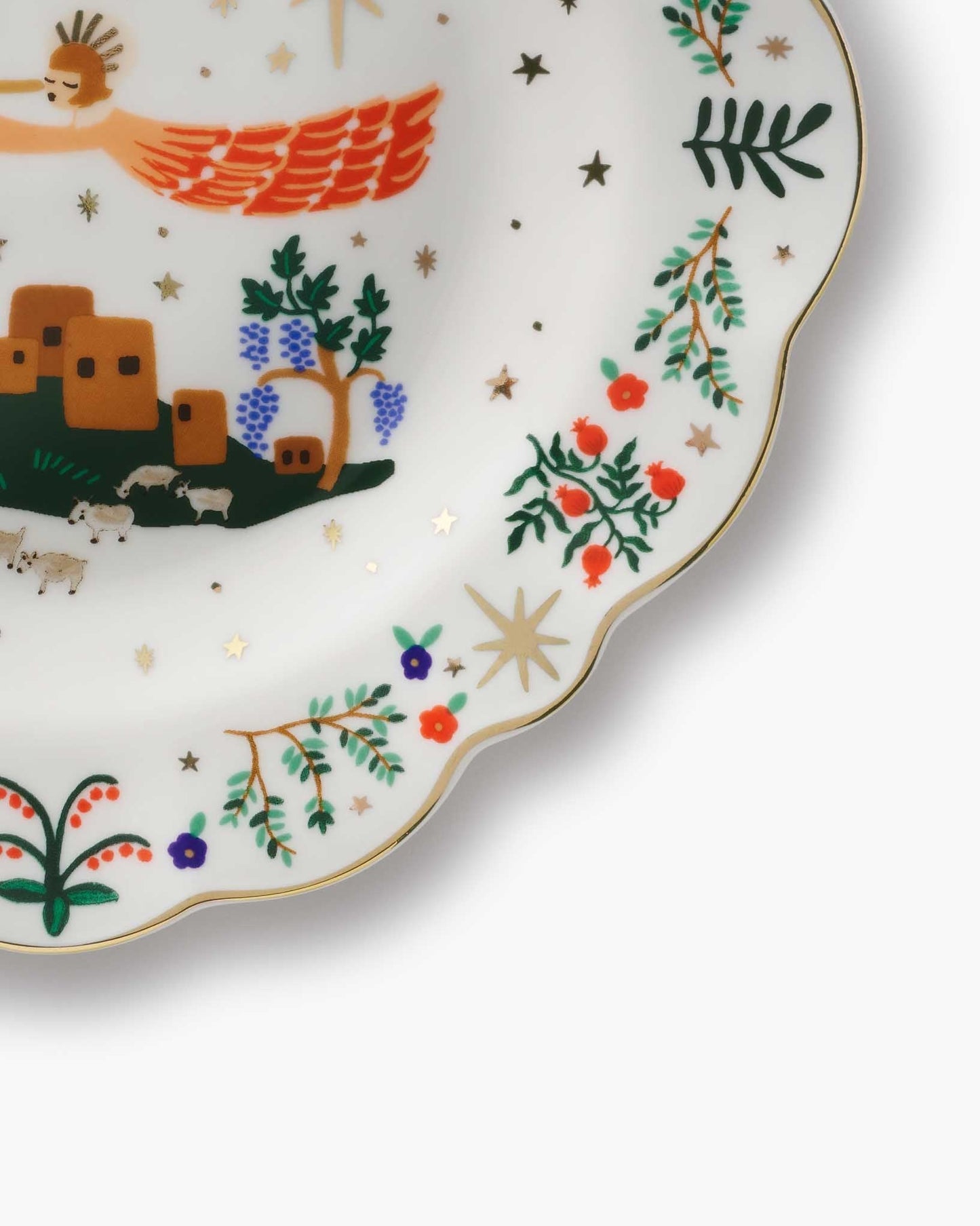 Porcelain Dessert Plate Set - Nativity