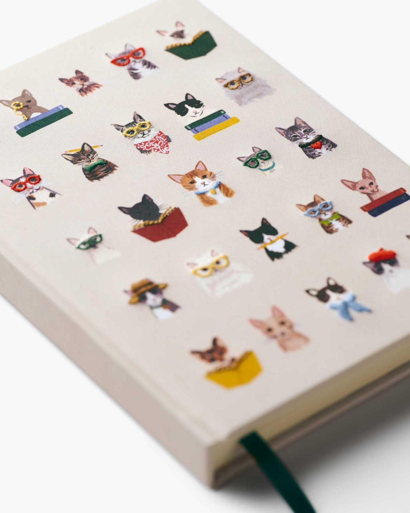 Embroidered Notebook - Studious Cats
