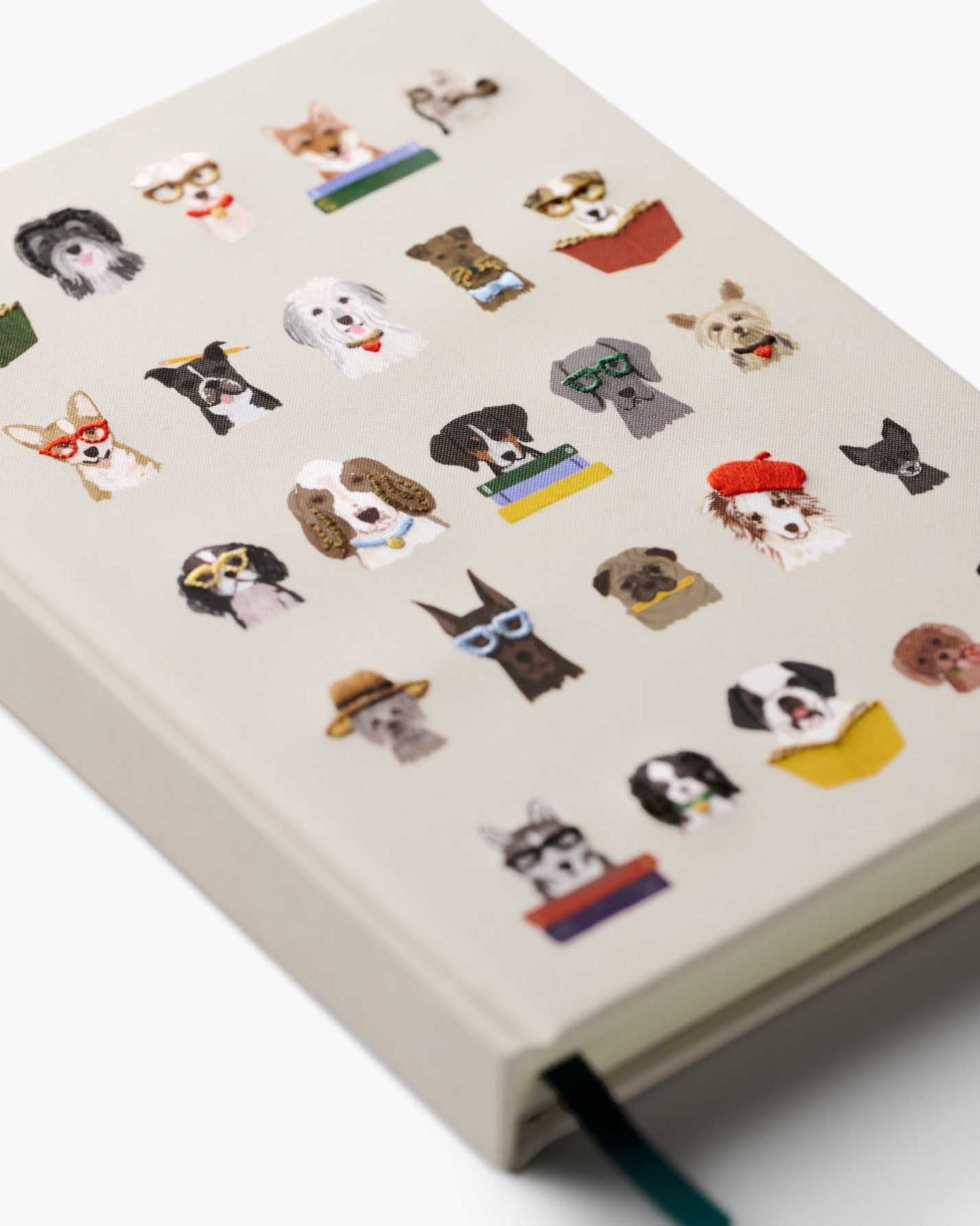 Embroidered Notebook - Studious Dogs