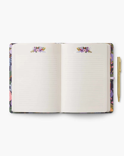 Journal With Pen Set - Violet Garden Party
