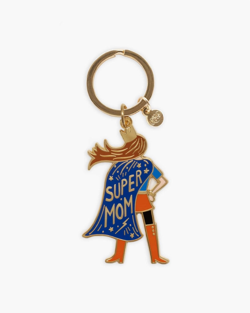 Enamel Keychain - Super Mom