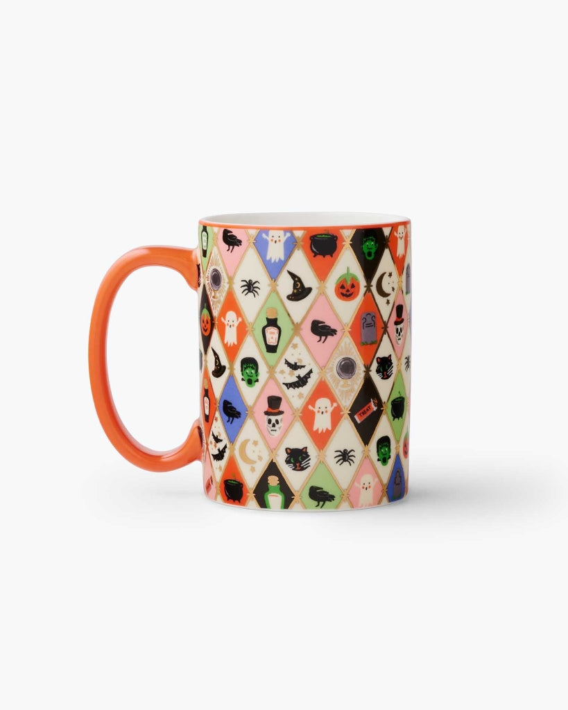 Porcelain Mug - Halloween Argyle