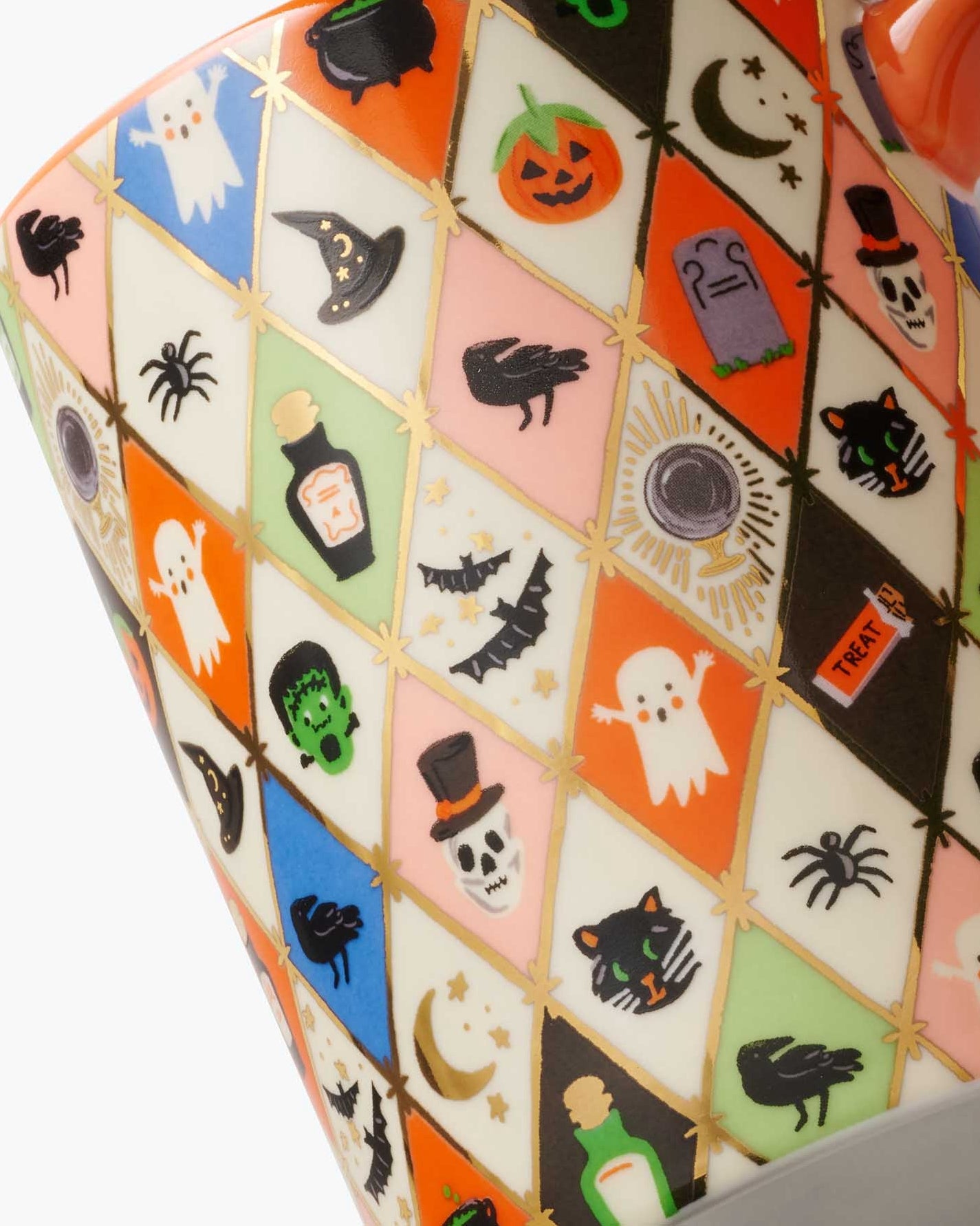 Porcelain Mug - Halloween Argyle