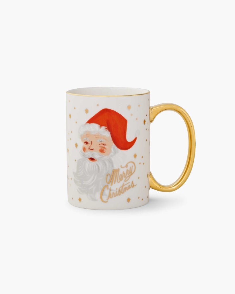 Porcelain Mug - Winking Santa