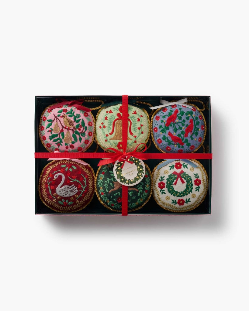 Embroidered Ornaments - Christmastide