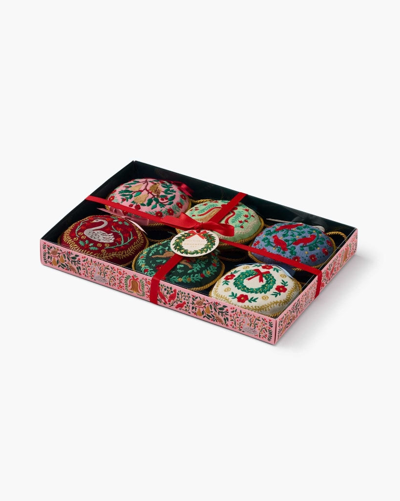 Embroidered Ornaments - Christmastide
