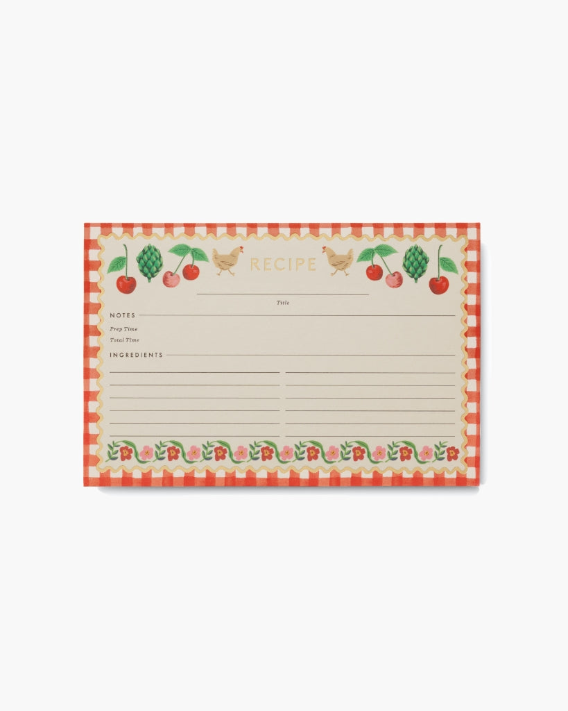 Recipe Cards - Cherry Farm