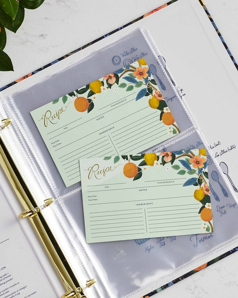 Recipe Cards - Citrus Grove