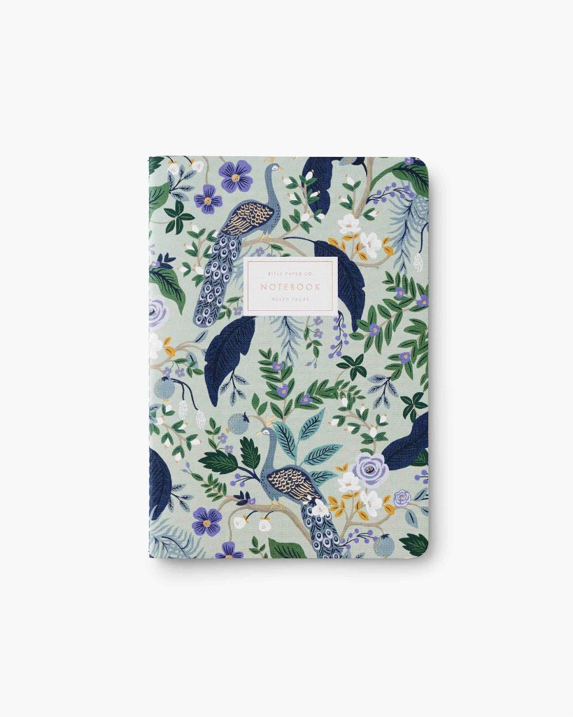 Stitched Notebook Set - Peacock