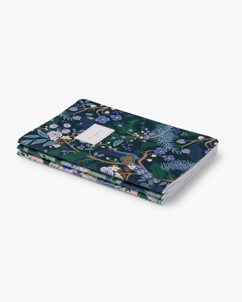 Stitched Notebook Set - Peacock