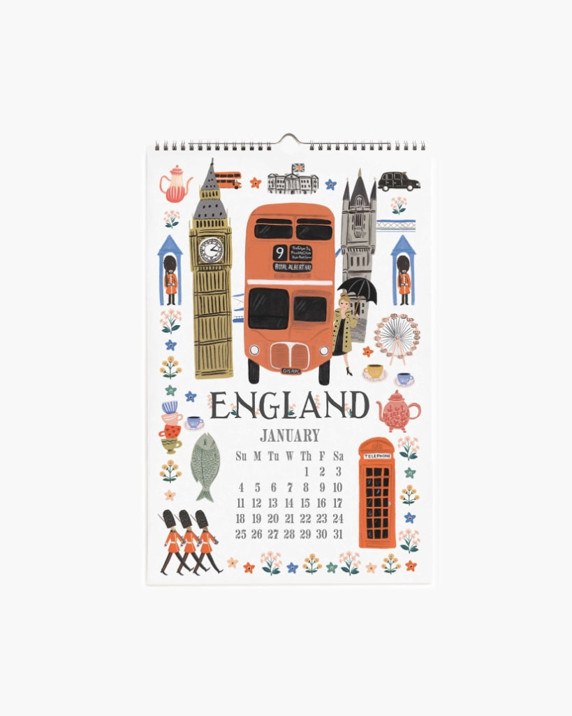 Wall Calendar 2026 - World Travel