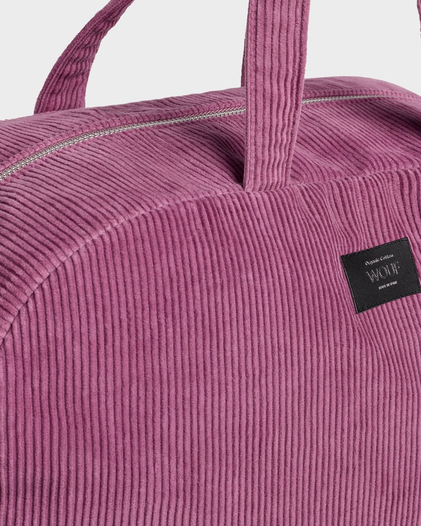 Corduroy Collection Weekend Bag - Mauve