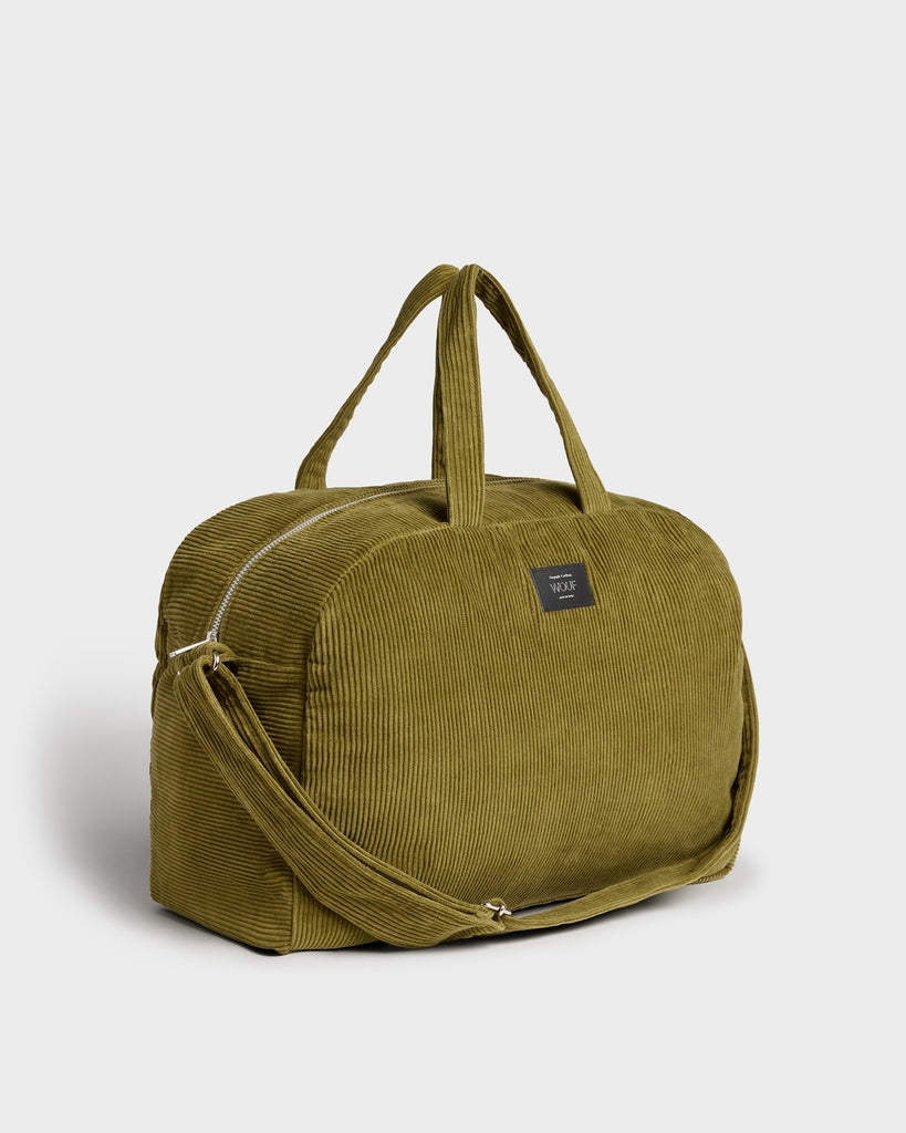 Corduroy Collection Weekend Bag - Olive