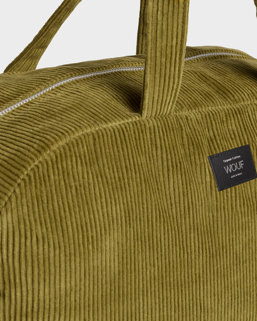 Corduroy Collection Weekend Bag - Olive