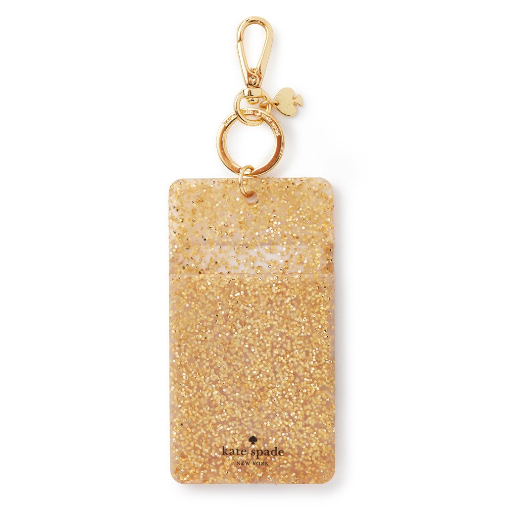 ID Clip - Gold Glitter
