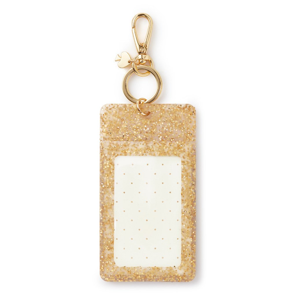 ID Clip - Gold Glitter