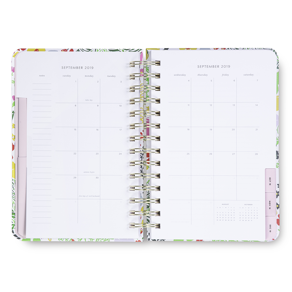 17 Month Planner Medium - Garden Posy