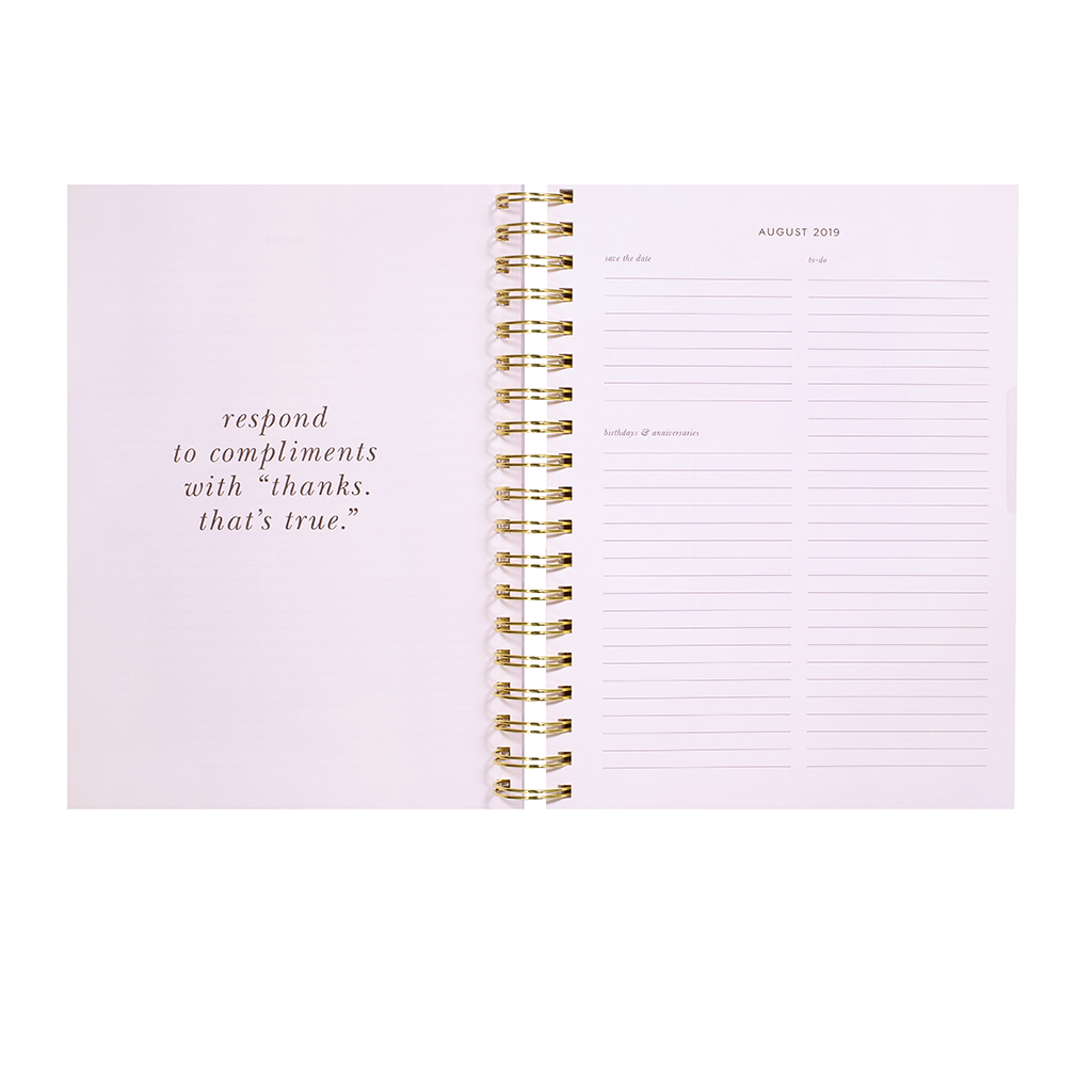 17 Month Planner Mega - Garden Posy