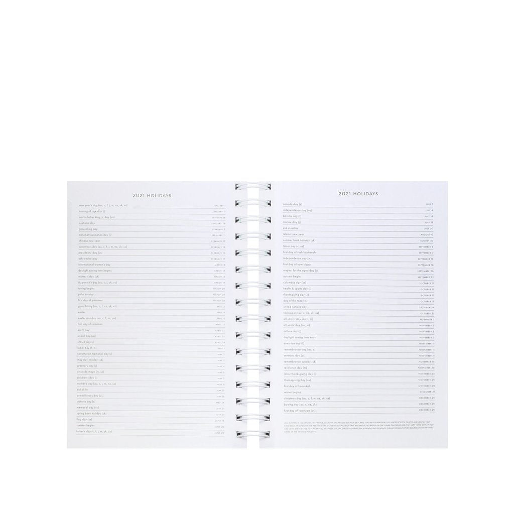 17-Month Large Planner - White Dot