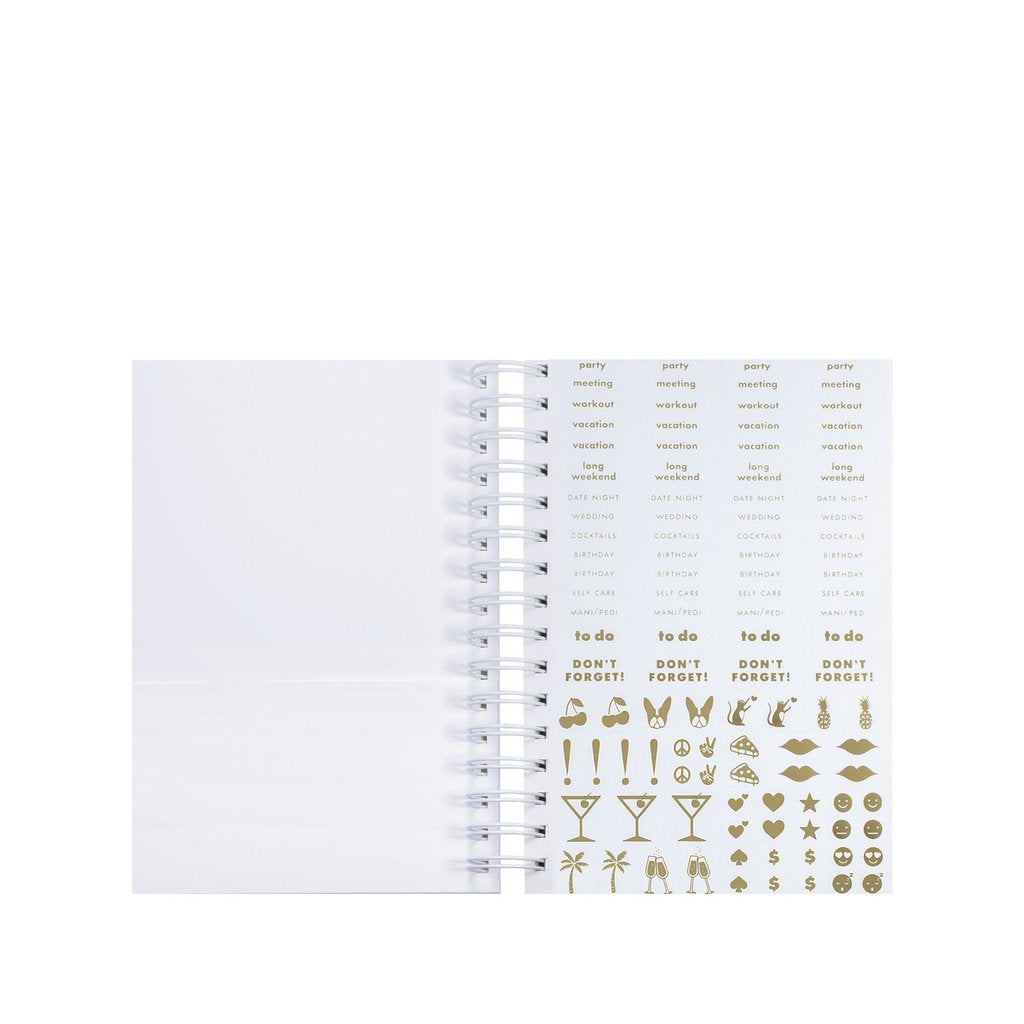 17-Month Large Planner - White Dot