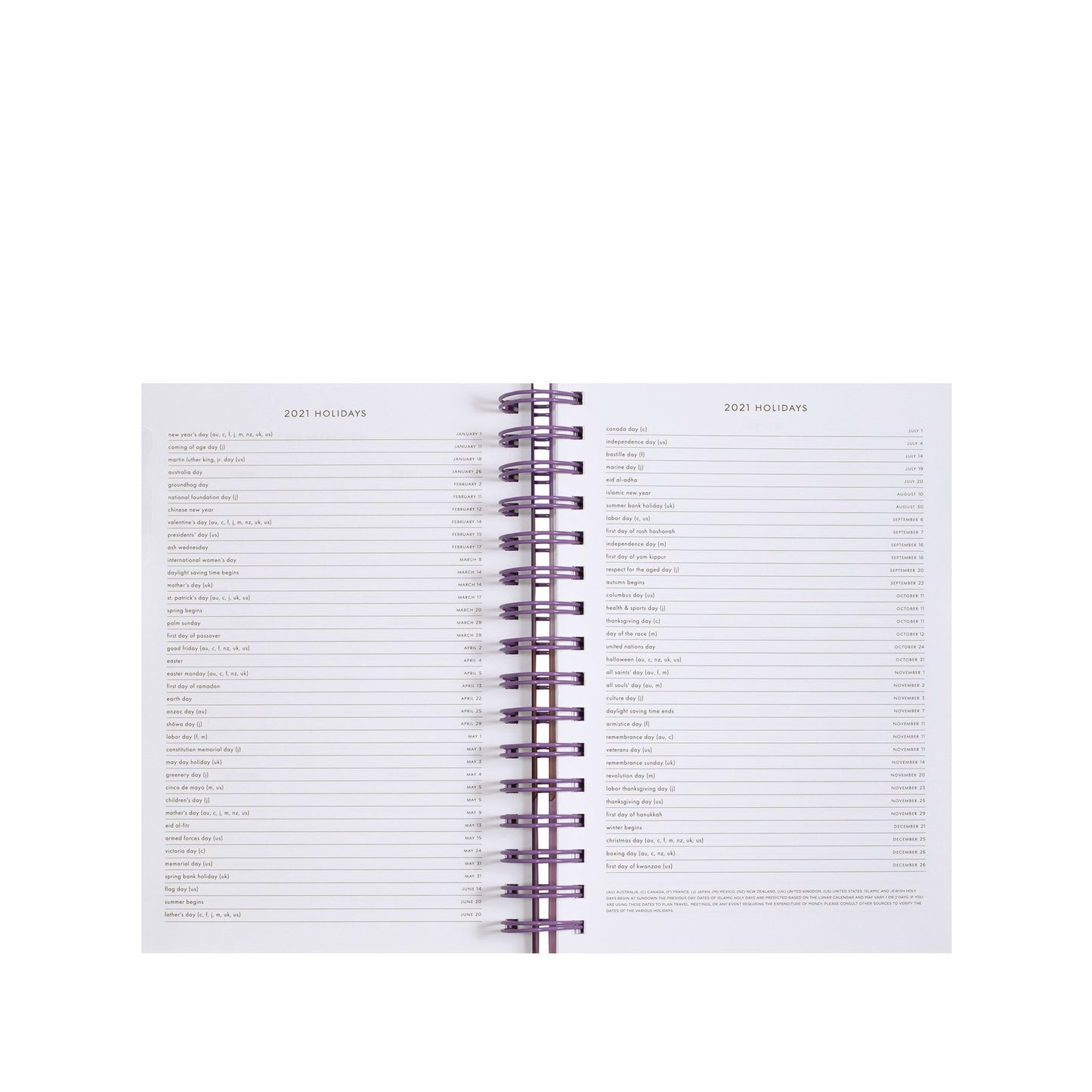 17 Month Medium Planner - Scallop