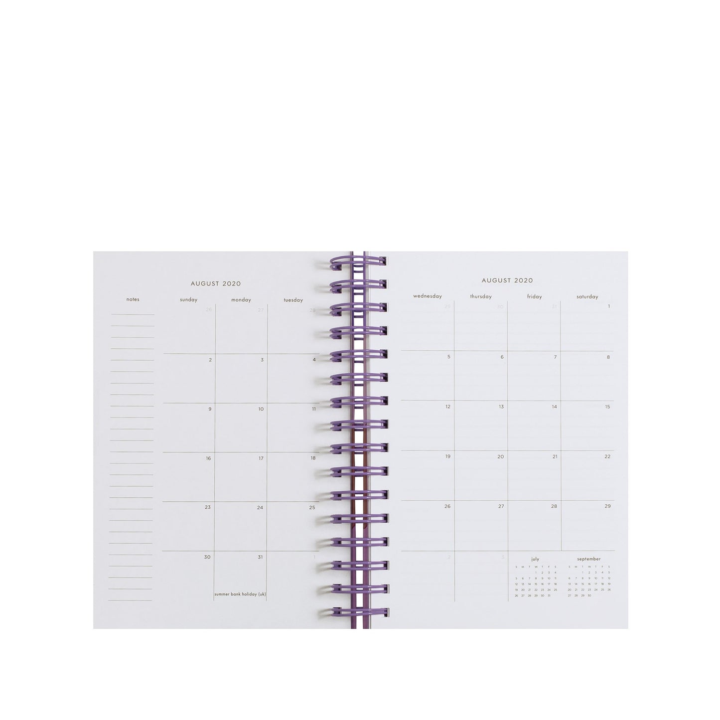 17 Month Medium Planner - Scallop