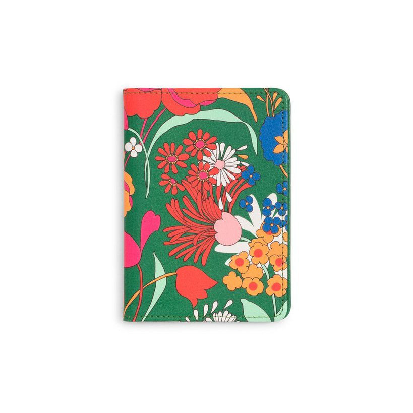 The Getaway Passport Holder - Emerald Super Bloom