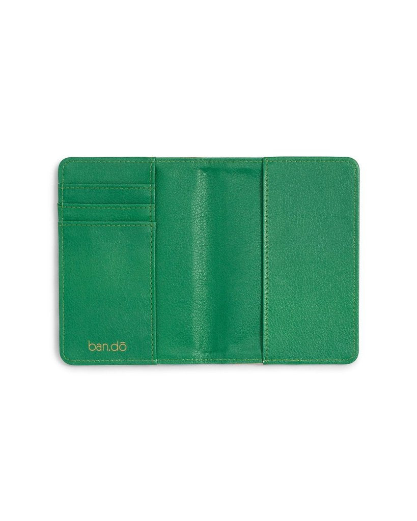 The Getaway Passport Holder - Emerald Super Bloom