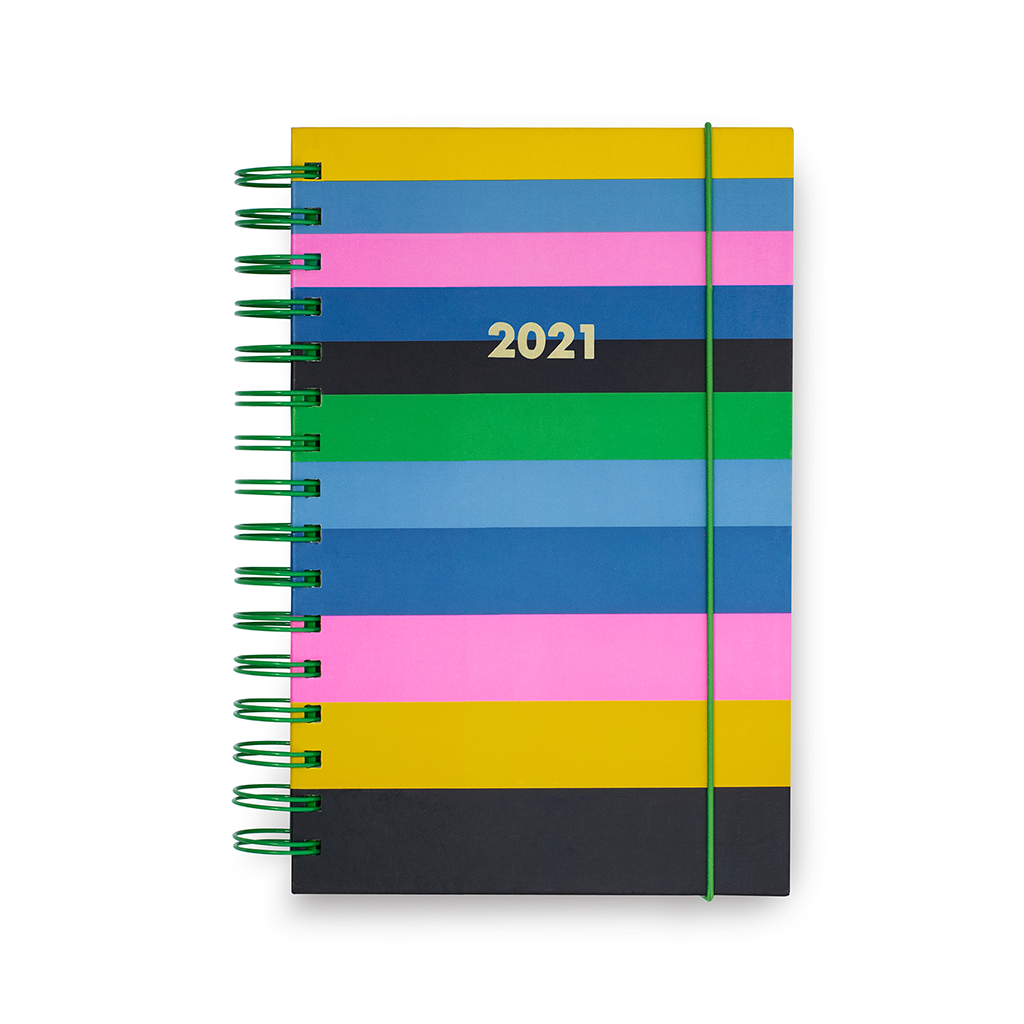 12 Month Medium Planner - Enchanted Stripes