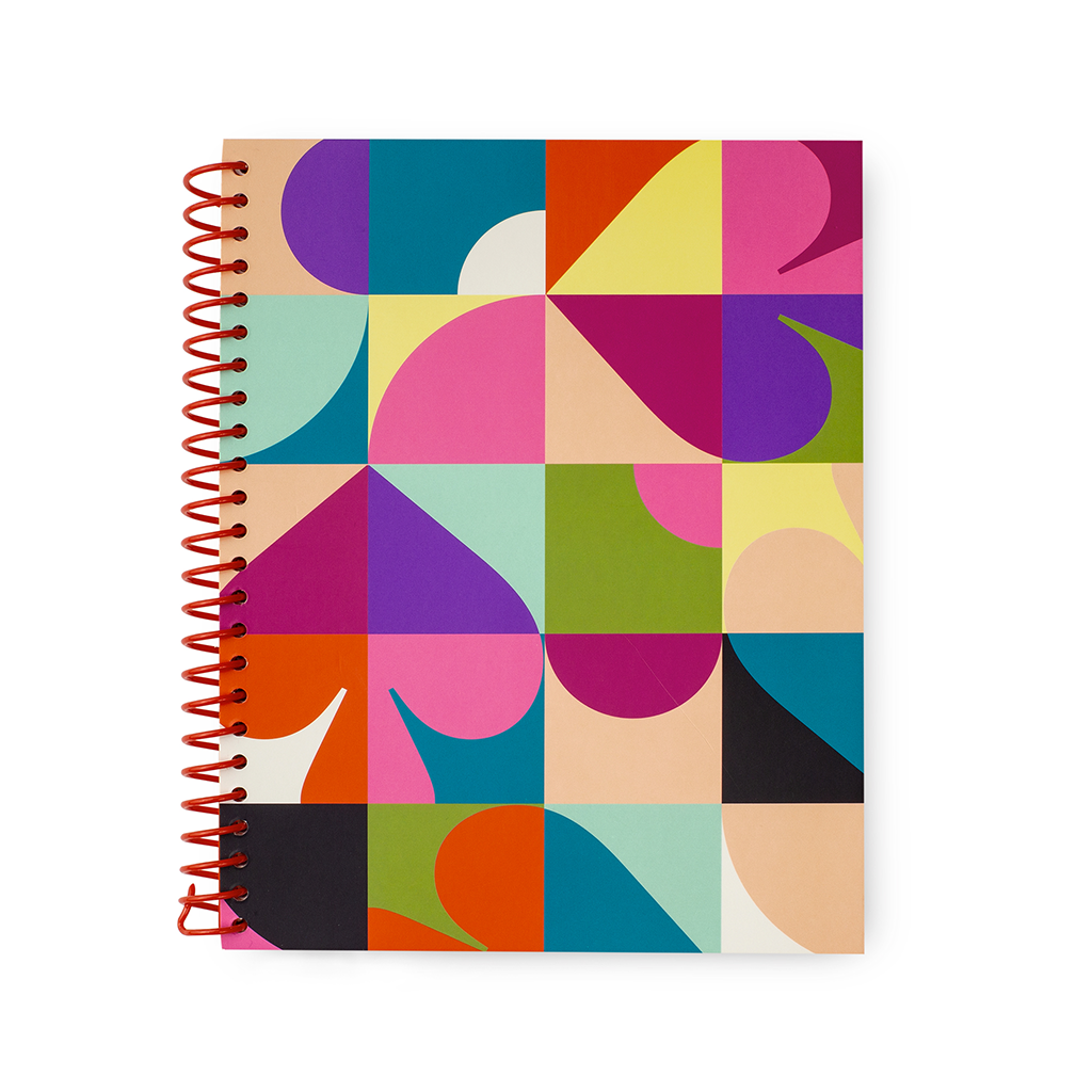 Spiral Notebook - Spade Dot Geo