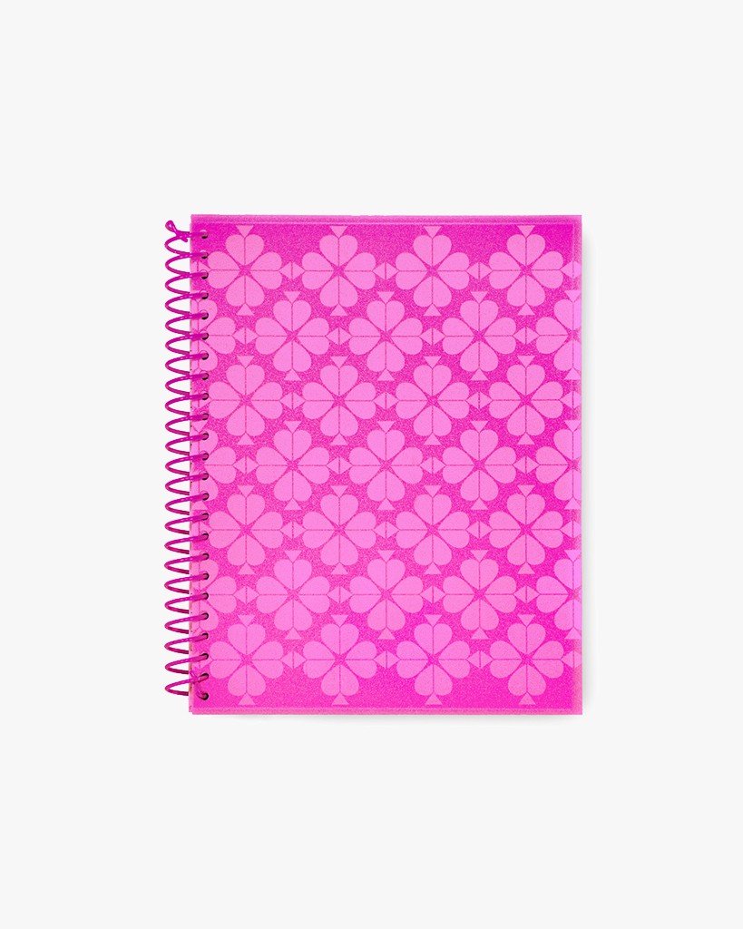 Spiral Notebook - Neon Spade Flower