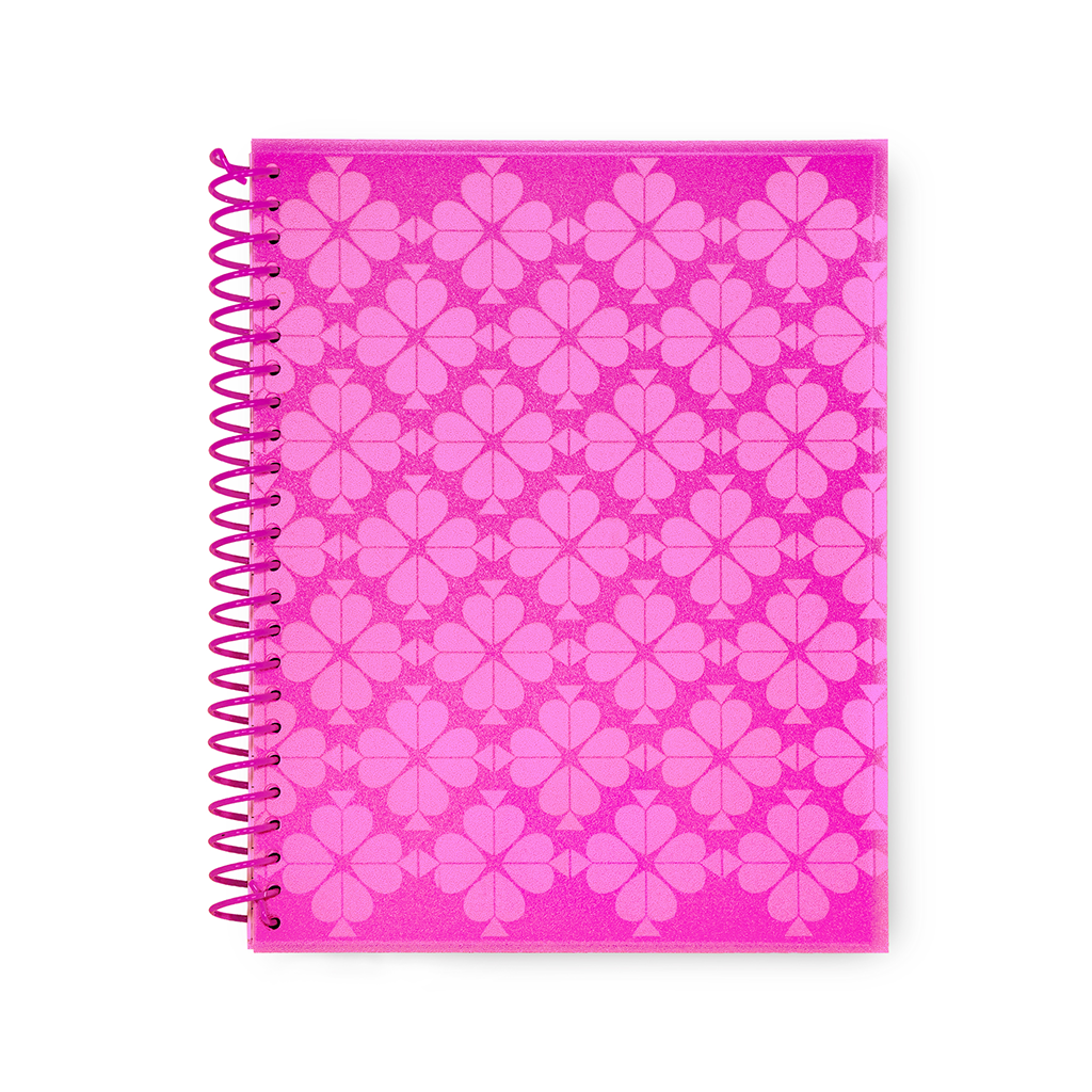 Spiral Notebook - Neon Spade Flower