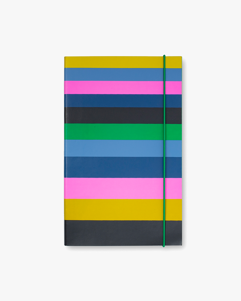 Take Note Large Notebook - Enchanted Stripe