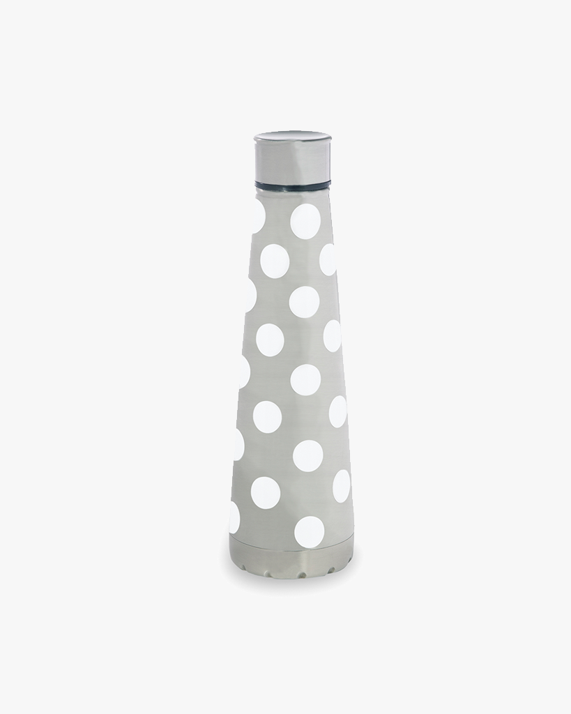 Water Bottle - White Dot