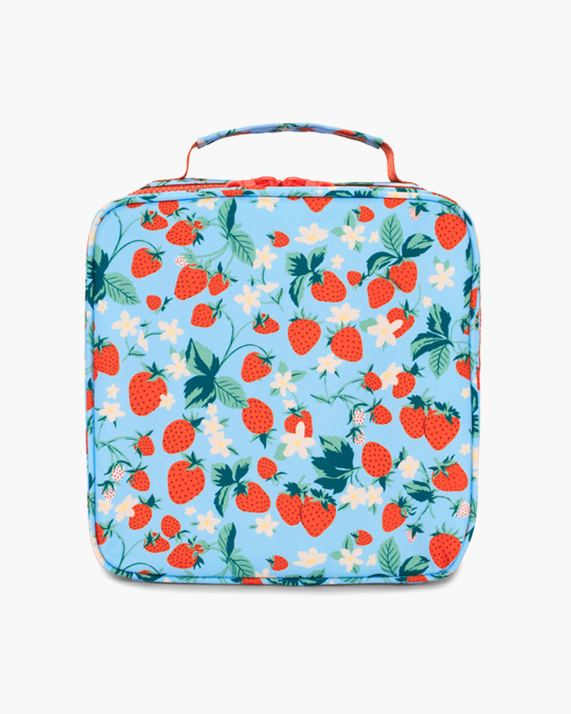 What's For Lunch? Square Lunch Bag - Strawberry Field