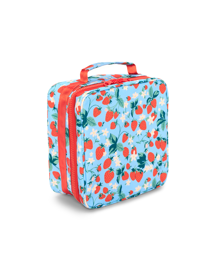 What's For Lunch? Square Lunch Bag - Strawberry Field