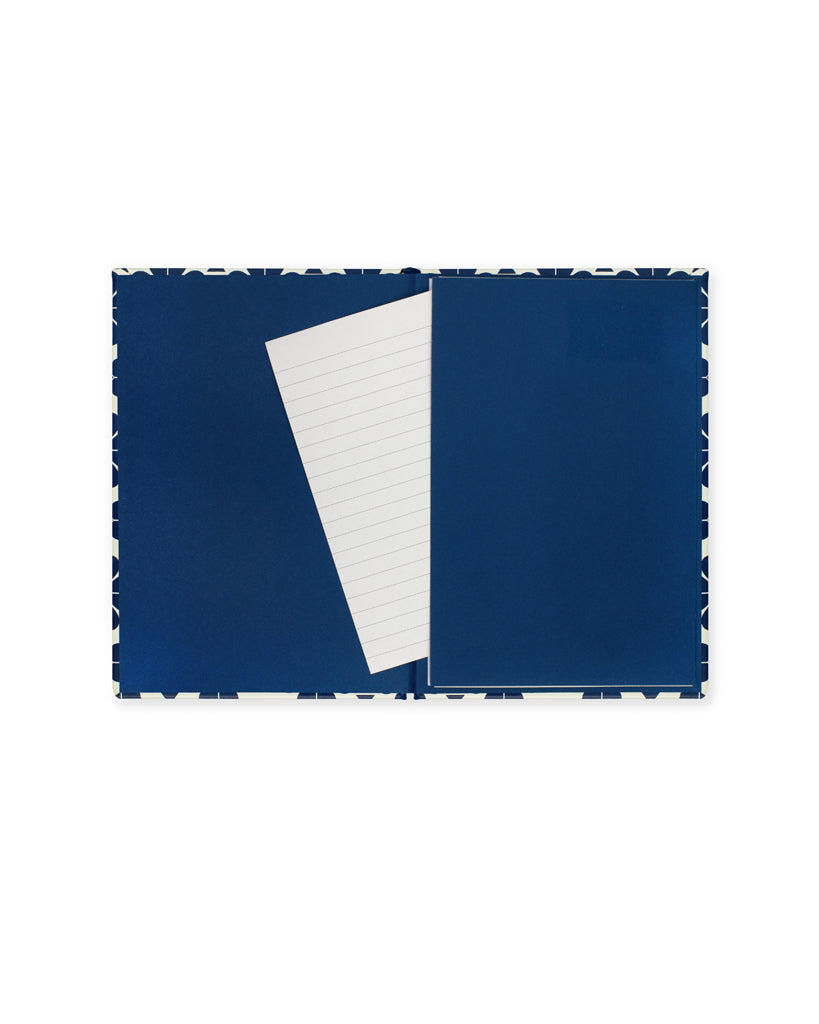 Daily To-Do Planner - Navy Spade Flower