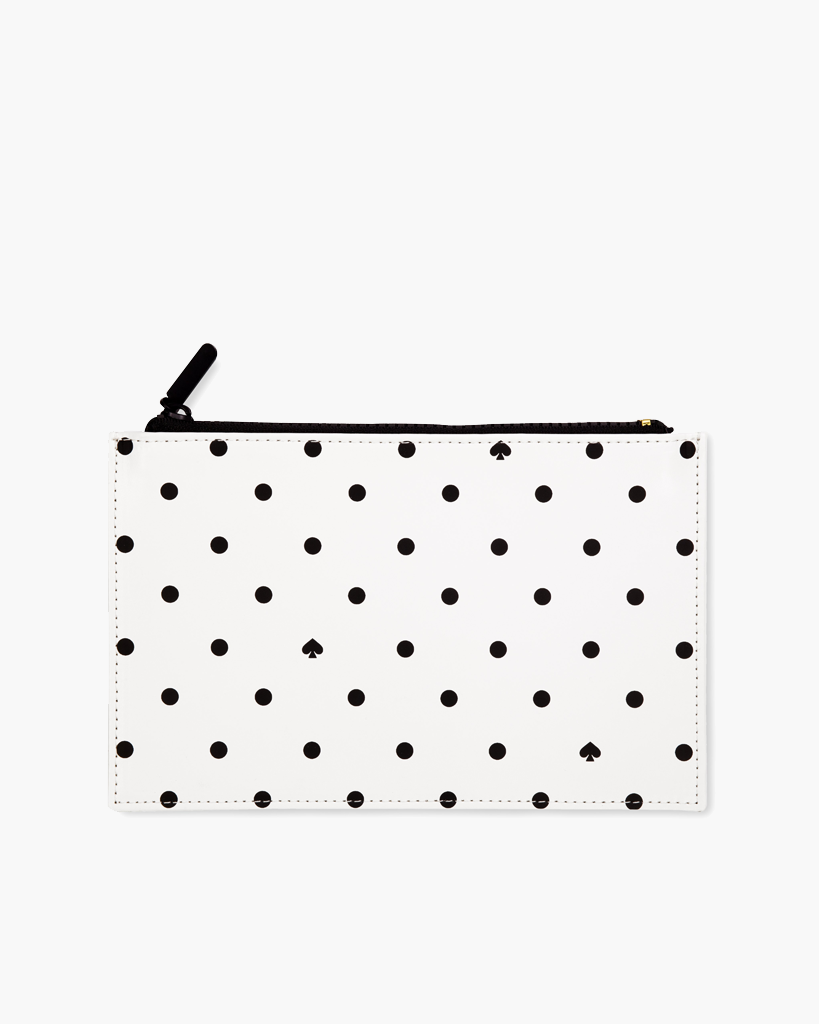 Pencil Pouch - Black Spade Dot