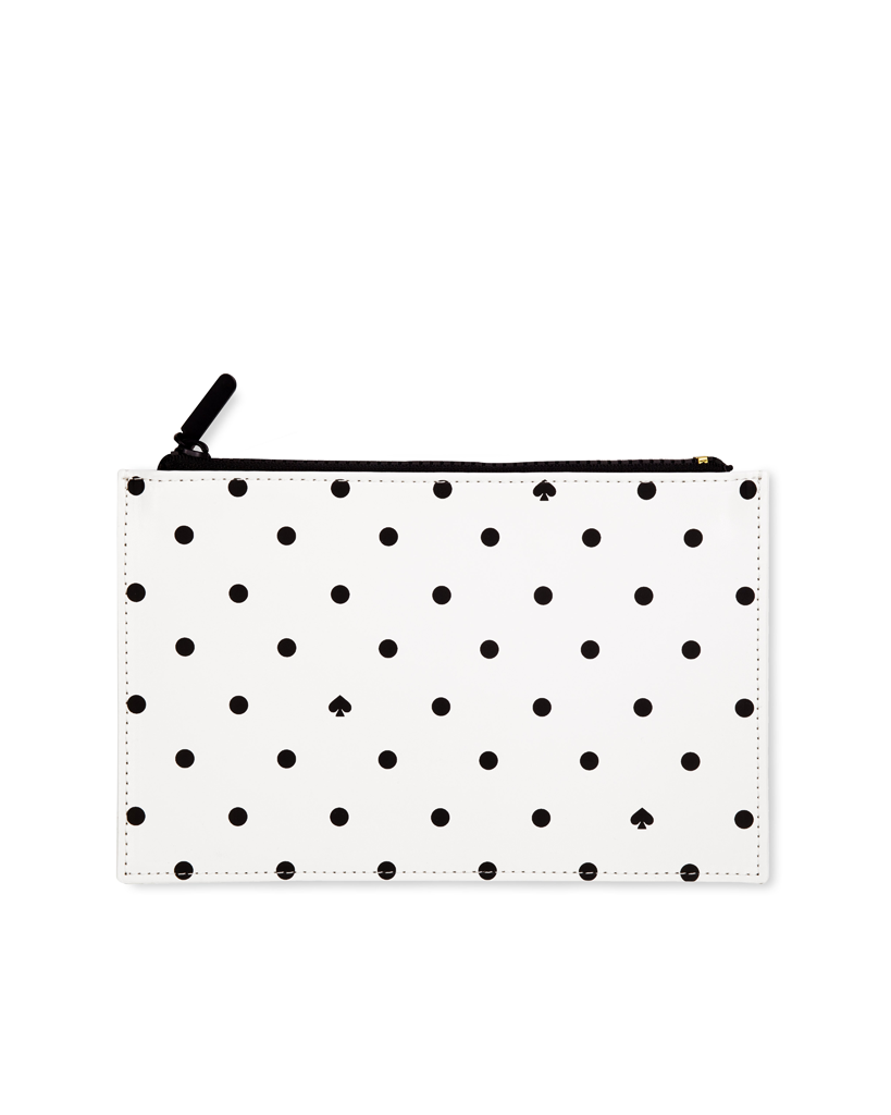 Pencil Pouch - Black Spade Dot
