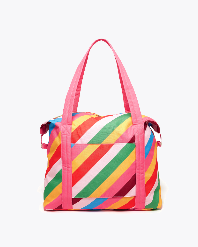 The Getaway Weekender Bag - Rainbow Stripe