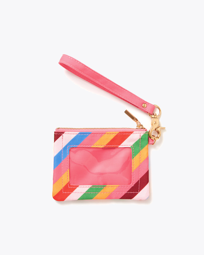 The Getaway ID Card Case - Rainbow Stripe