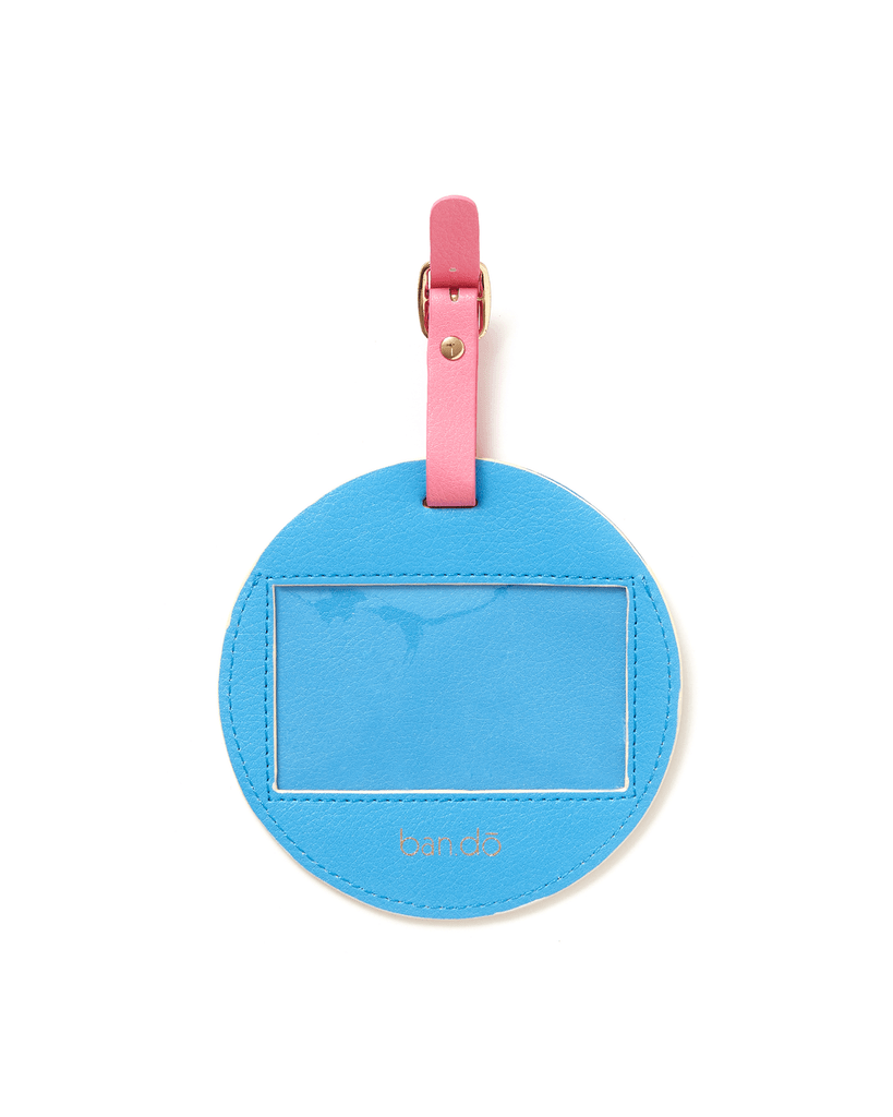 The Getaway Round Luggage Tag - Smile