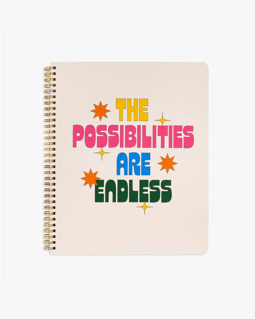 Rough Draft Large Notebook - The Possibilities Are Endless